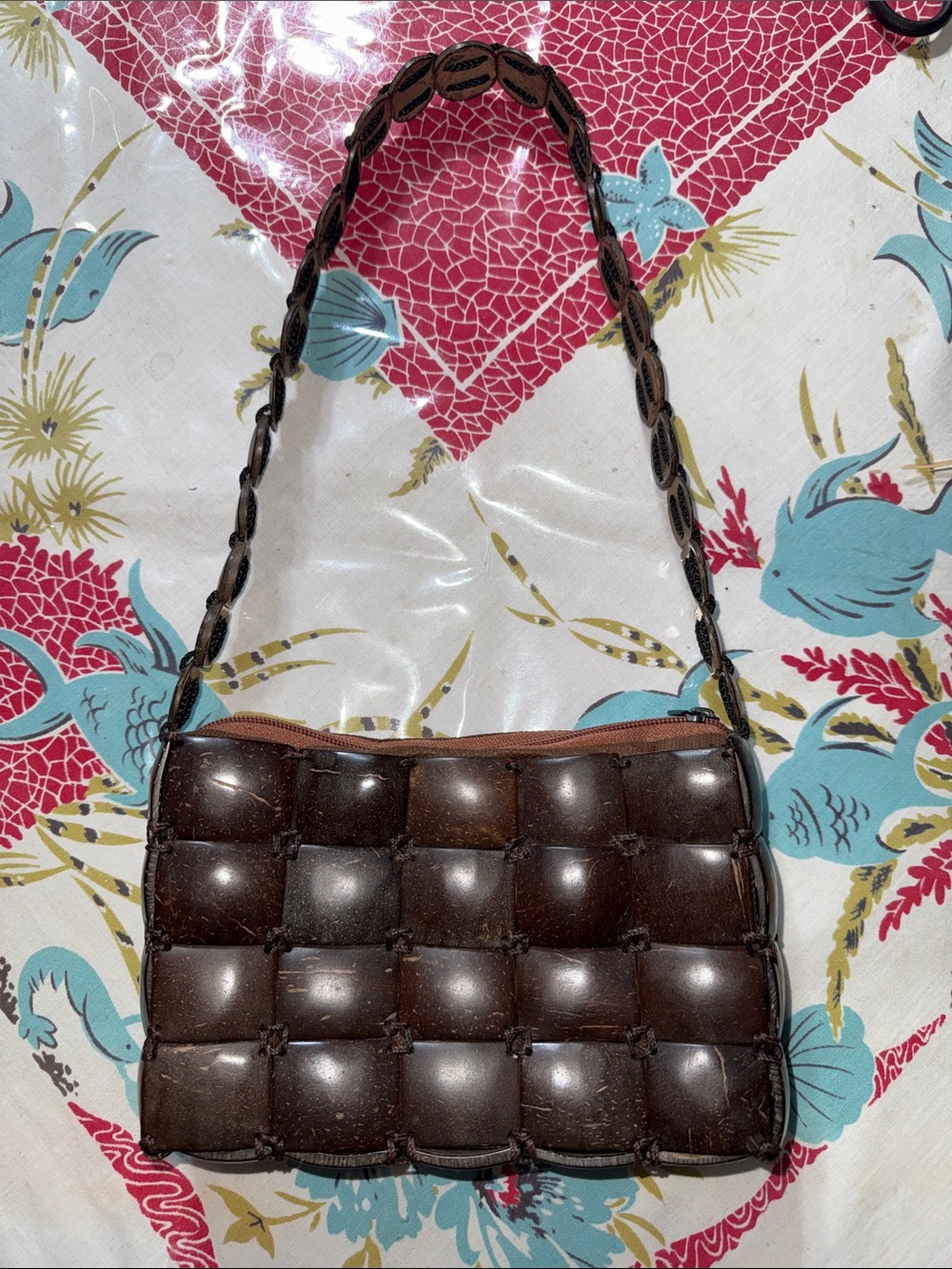 Coconut Shell Shoulder Bag